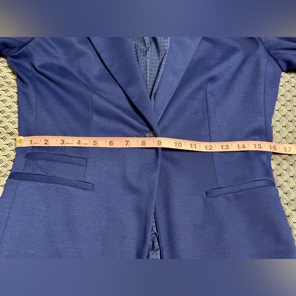 Jacob Royal Blue Fitted Blazer Size M - Picture 6 of 11